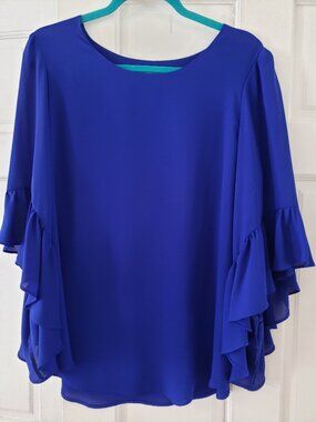 Cobalt blue Ribkoff blouse